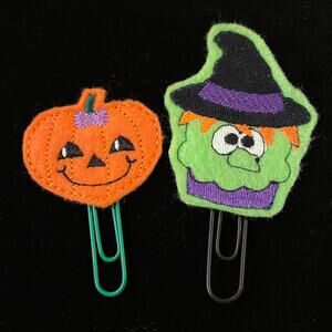 Halloween planner clip set of 2